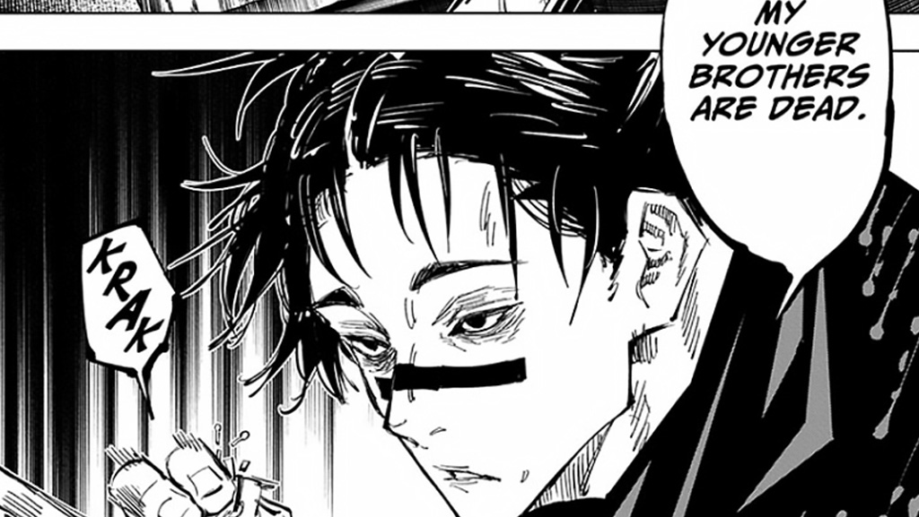 Choso discovering that Kechizu and Eso are dead in JJK manga