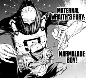 JJK Modulo Chapter 5 panel featuring Takeda and his shikigami