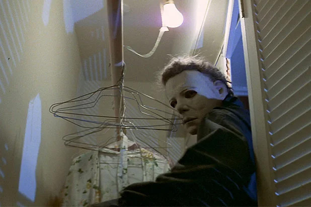 Michael Myers in the closet in John Carpenter's Halloween 1978