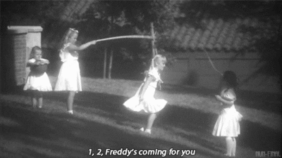 Little girls jumping rope in A Nightmare on Elm Street