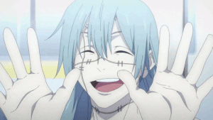 Mahito waving his hands in the Jujutsu Kaisen anime