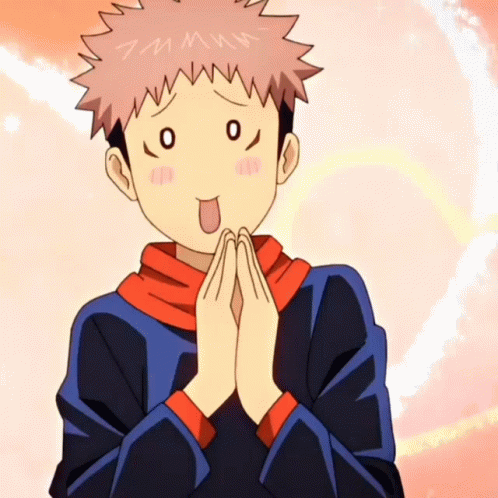 Jujutsu Kaisen's Yuji Itadori being a cute puppy