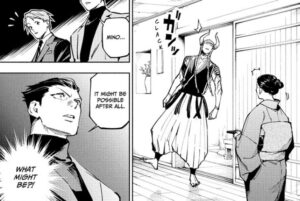 Dasbura fainting with Usami and Mino plotting marriage alliance in Jujutsu Kaisen Modulo