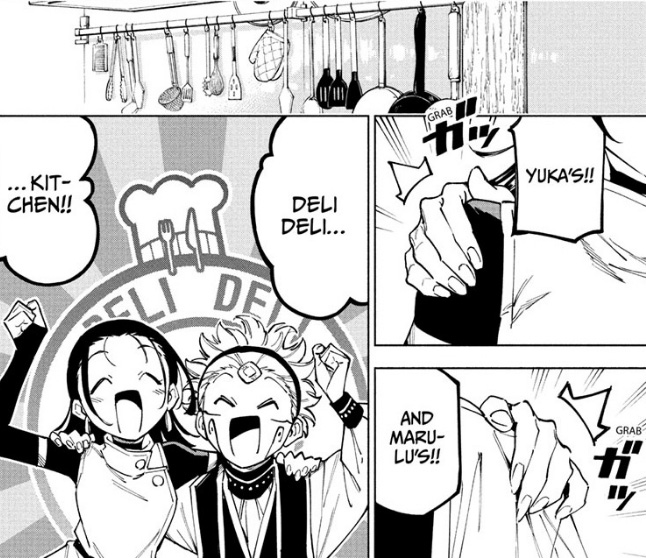 Yuka and Maru's Deli Deli Kitchen in Jujutsu Kaisen Modulo Chapter 10