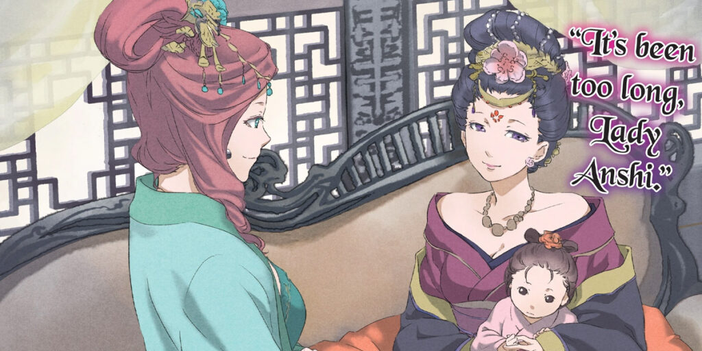Consort Gyokuyou, Empress Dowager Anshi and Princess Lingli in The Apothecary Diaries