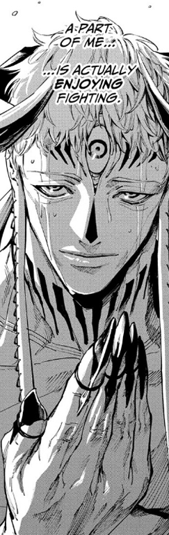 Dabura realizing he's enjoying the figtht in Jujutsu Kaisen Modulo