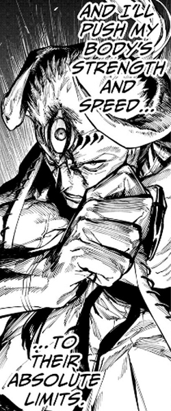 Dabura resolving to push himself to his limits in Jujutsu Kaisen Modulo