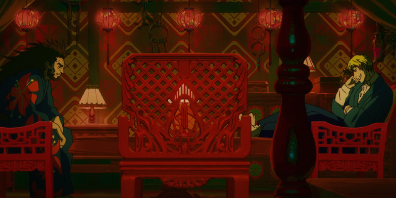 Jinichi and Naoya talking about the plot to kill Maki, Mai and Megumi in Jujutsu Kaisen