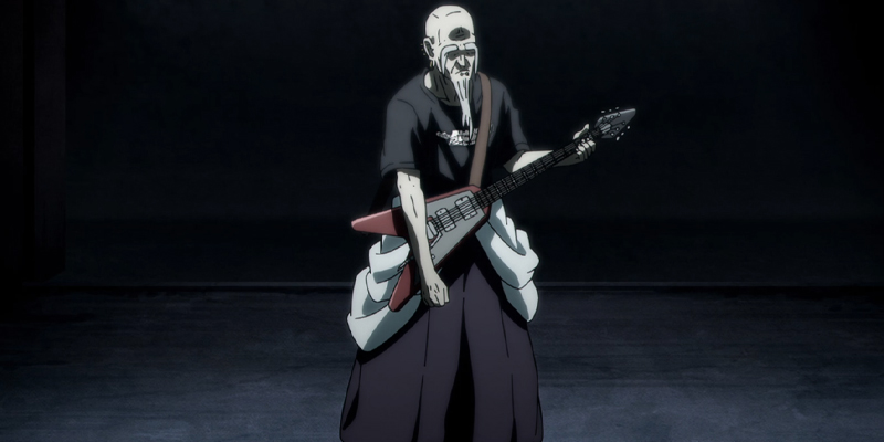 Jujutsu Kaisen episode 52 Yoshinobu Gakuganji playing guitar