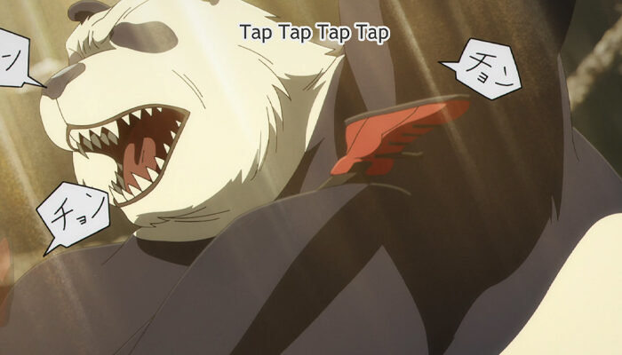 Panda feigning extreme injury as Yuji barely kicks in him Jujutsu kaisen