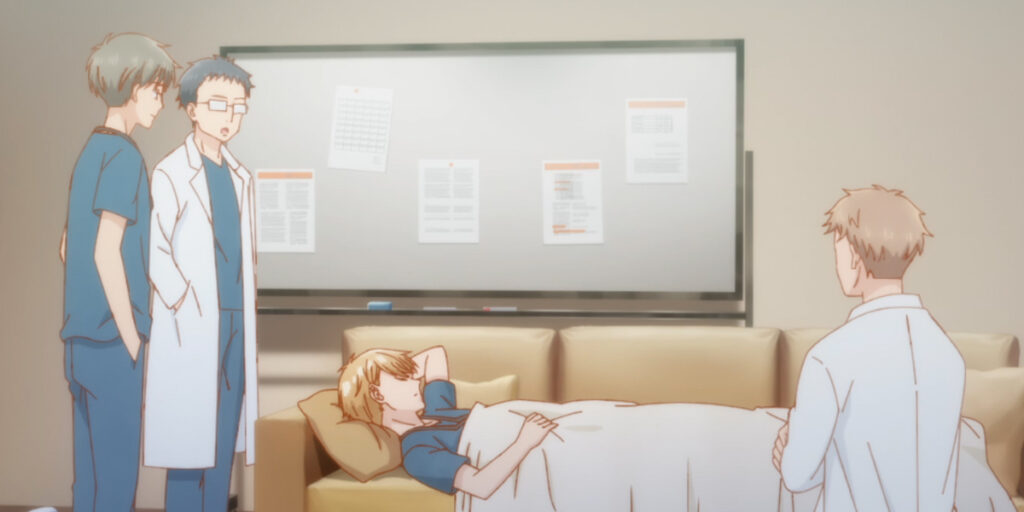 Shin sleeping at the hospital in Anyway, I'm Falling In Love with You Season 2