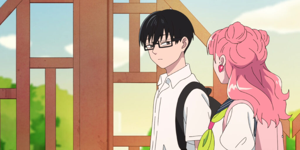 Tani and Suzuki walking home together in You and I Are Polar Opposites anime