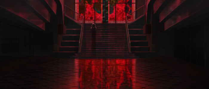 Yuji sitting on the steps alone in Jujutsu Kaisen Episode 48 Yuji sitting on the steps alone in Jujutsu Kaisen Episode 48