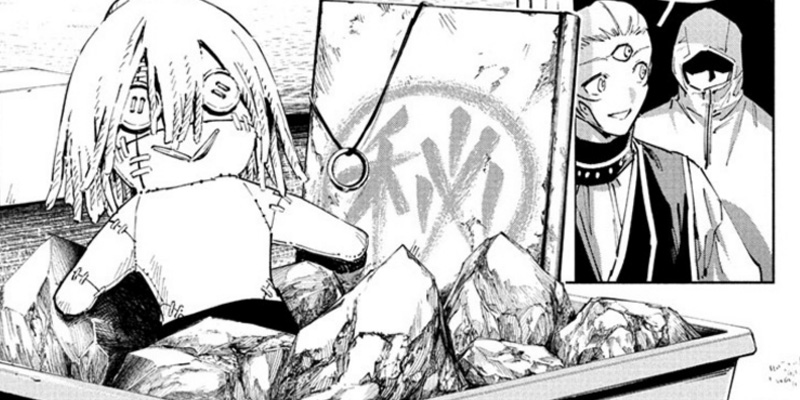 Mahito voodoo doll with everything Maru needs in Jujutsu Kaisen Modulo 22