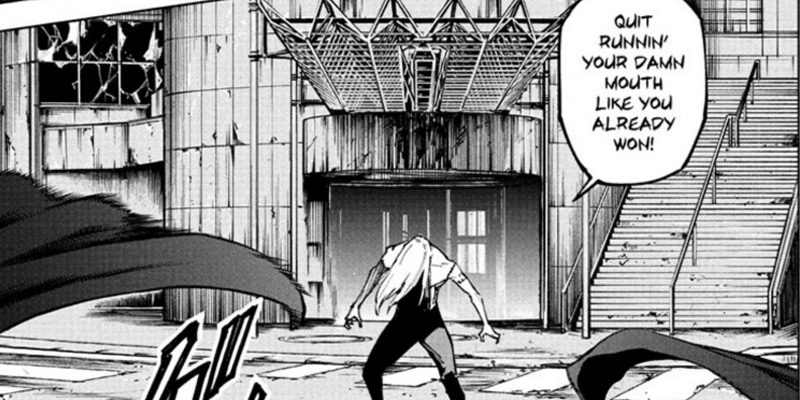 Mahito yelling at Yuji in Jujutsu Kaisen Modulo 22