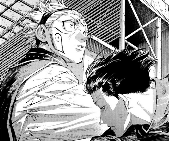 Maru and Tsurugi as the binding vow is released in Jujtusu Kaisen Modulo 20