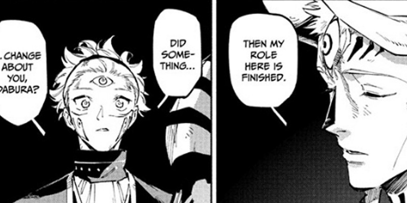 Maru noticing the change in Dabura in Jujutsu Kaisen Modulo