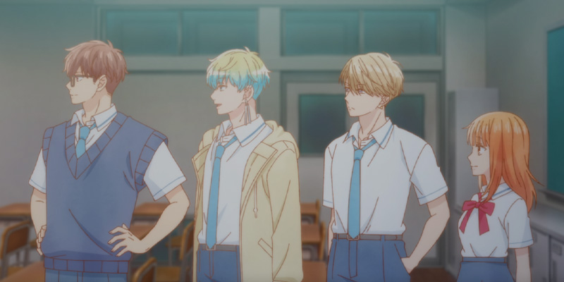 Mizuho, Shugo, Airu and Shin in 2020 in Anyway I'm Falling In Love