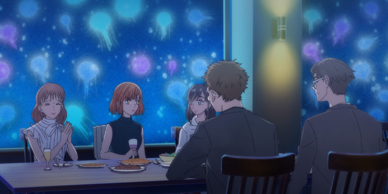 Mizuho out to dinner with co-worker in Anyway I'm Falling In Love With You