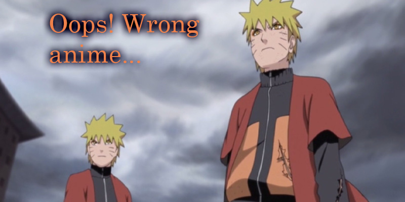 Naruto wrong anime with shadow clone
