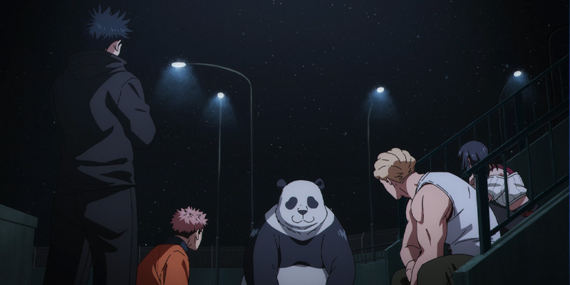 Panda telling everyone Principal Yaga died in Jujutsu Kaisen Episode 54