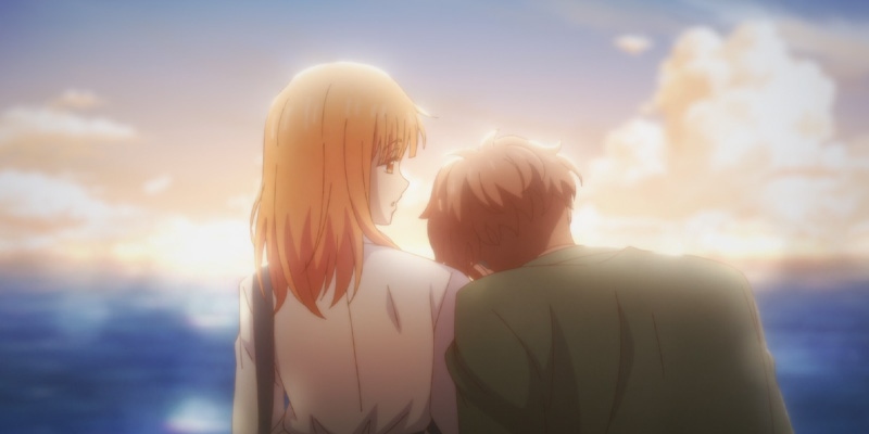 Shugo crying on Mizuho's shoulder in Anyway I'm Falling In Love With You