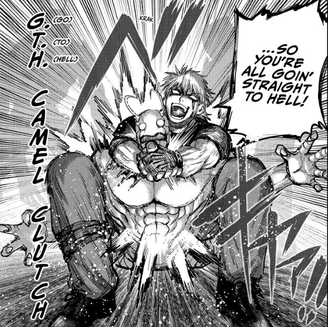 Alien Headbutt Chapter 2 Shirokiba wrestling an alien