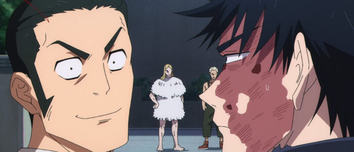 Fumihiko Takaba and Megumi with Reggie Star in Jujutsu Kaisen