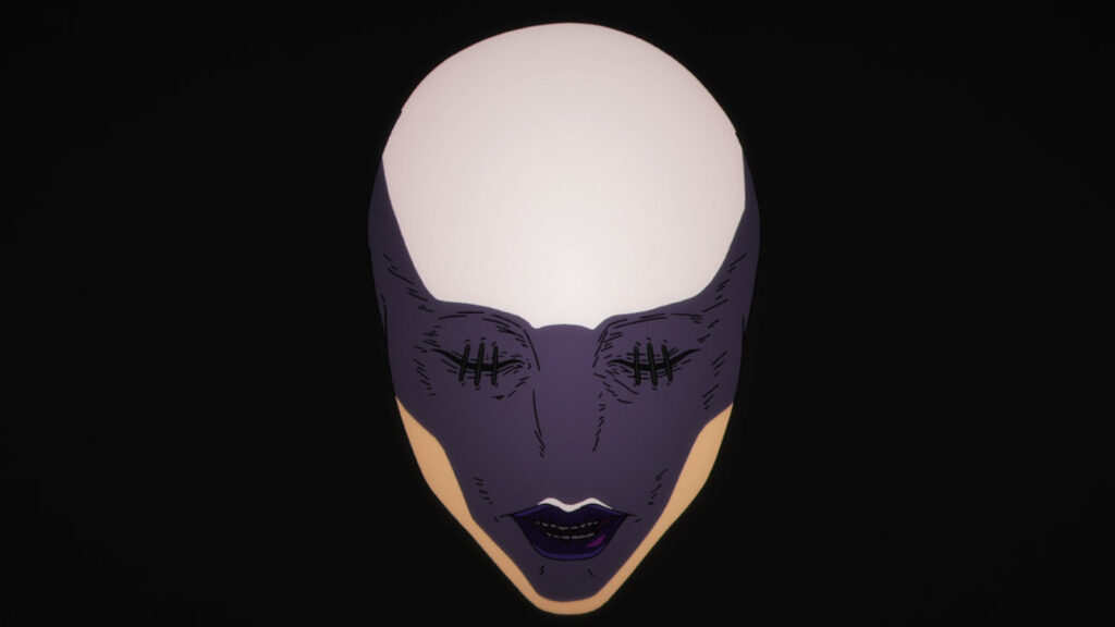 Judgeman naming Itadori's crimes in JJK S3E9