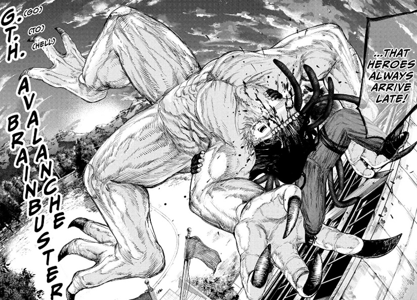 Kiroshiba's avalanche brainbuster in Alien Headbutt Chapter 3