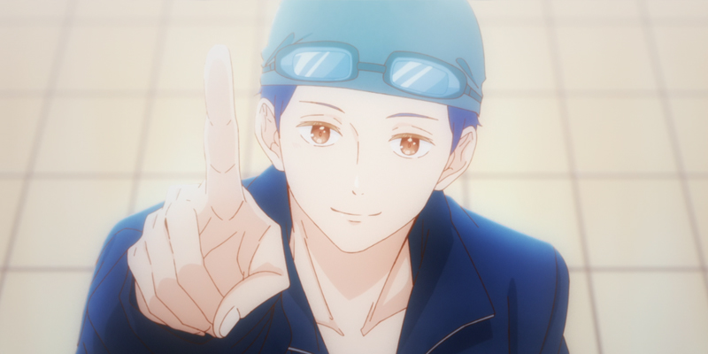 Kizuki pointing to Mizuho in Anyway I'm Falling In Love With You