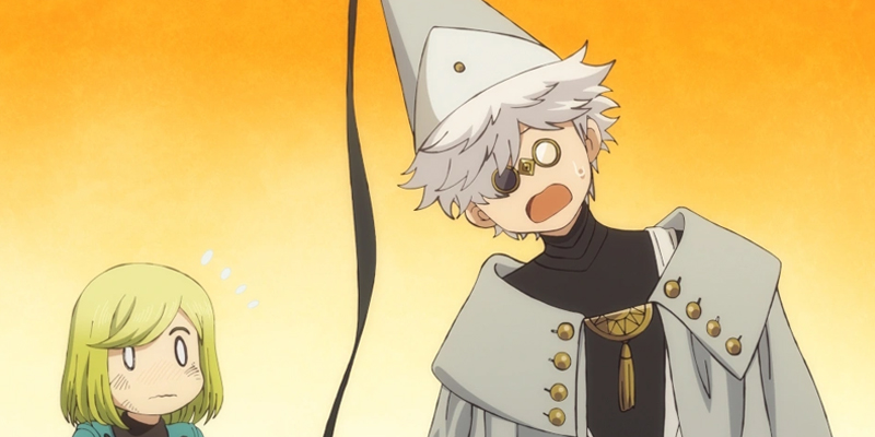 Coco and Qifrey in Witch Hat Atelier Episode 8