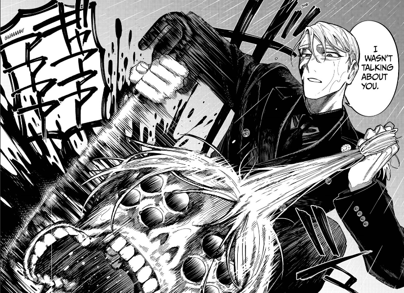 Yojin fighting a spirit in Twilight Blade